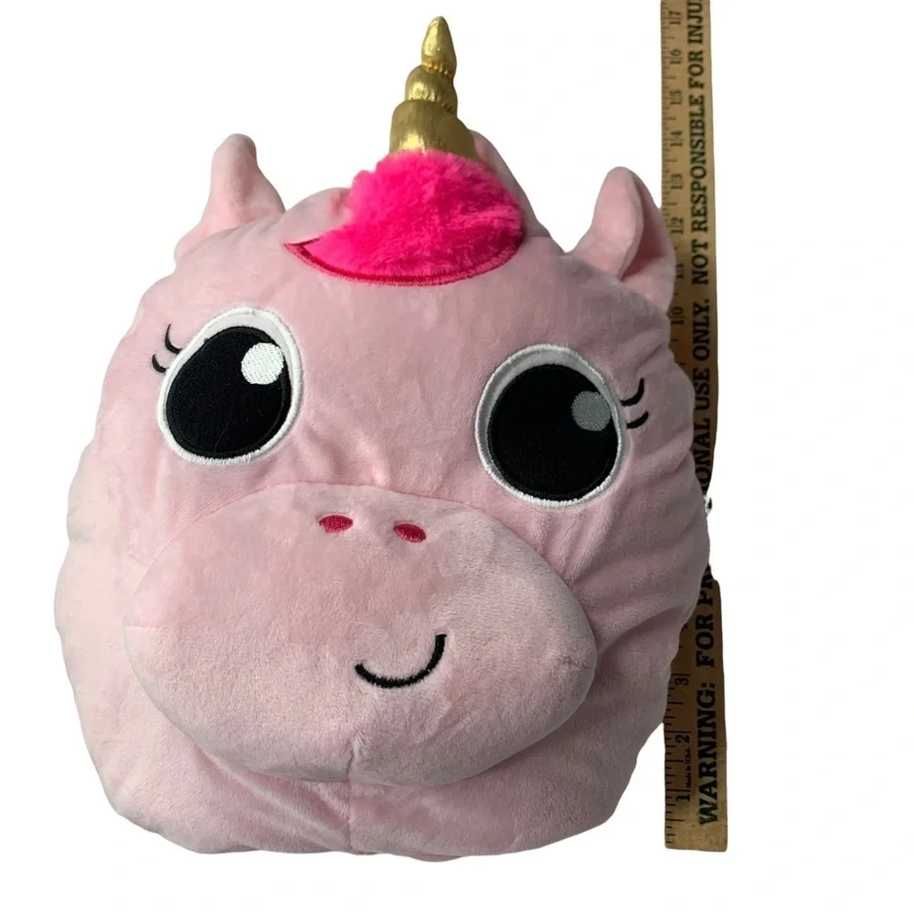 Little Tikes 3 in 1 Pink Stuffed Plush Pillow & Play Lounge Nap Pad Roll Up Ball